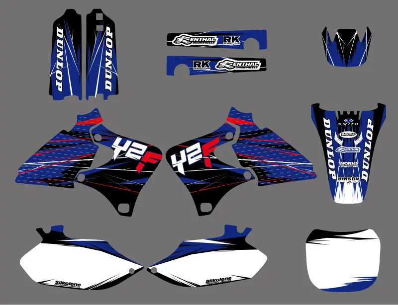 Новый стиль графика команды и фоны наклейки для Yamaha YZ250F YZ400F YZ426F YZF250 YZF450 YZF426 1999-2002 |