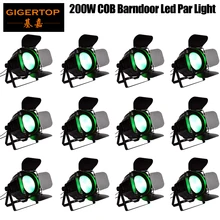 Gigertop 12 единиц Профессиональный диско DJ свадебная студия DMX, размытый Par 200 Вт RGBW COB Светодиодный прожектор для сцены Свет Звук/Авто/ручное управление
