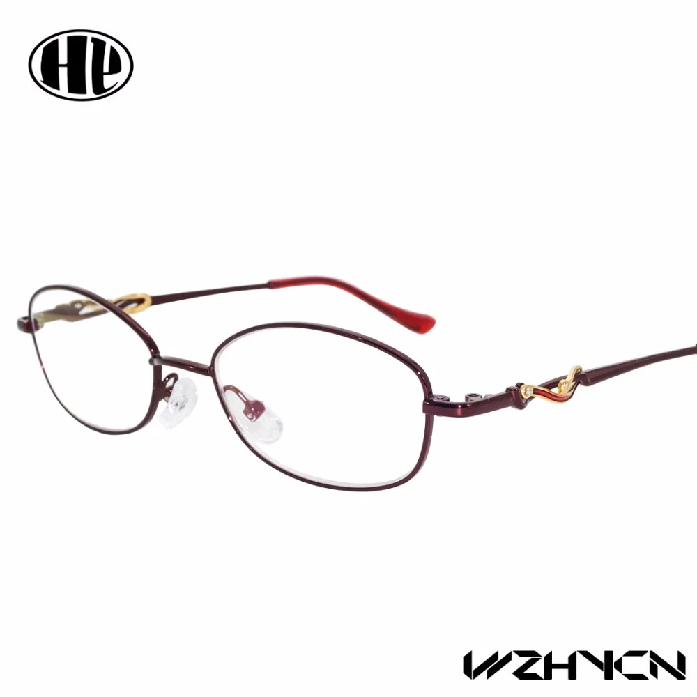 

Women reading glasses half-rim gafa metal high quality alloy reading glasses red female eyewear power lens