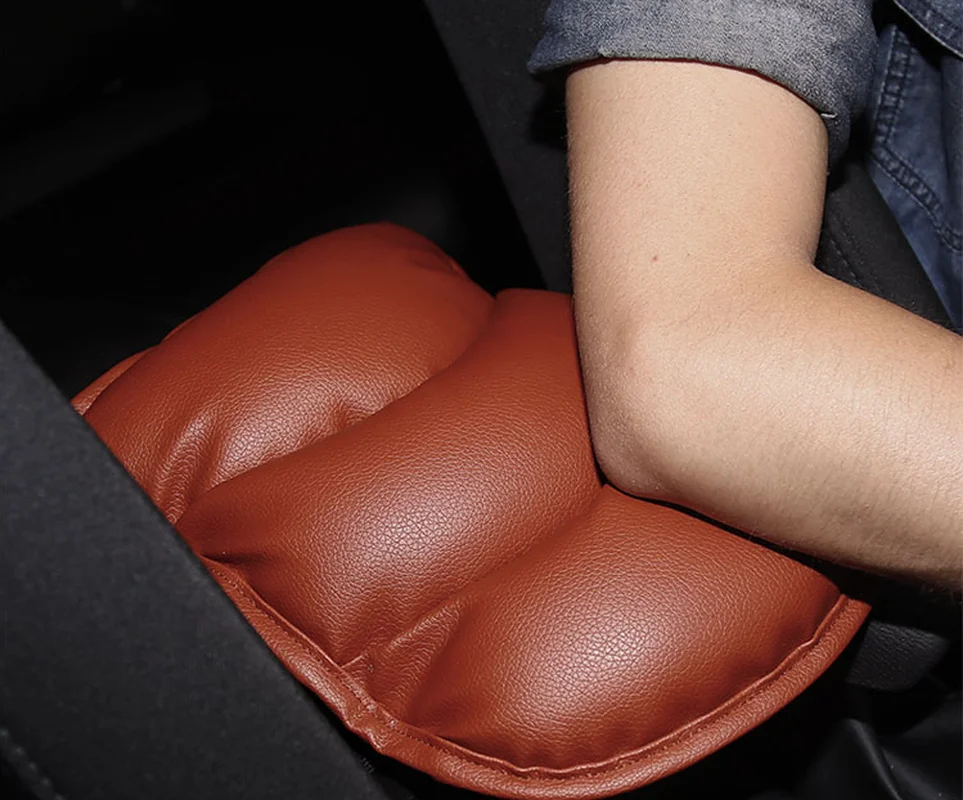 

Universal Car PU Leather Soft Central Armrest Console Box Pad Cover Cushion Armrest Seat Protective Pad Mat Auto Accessories