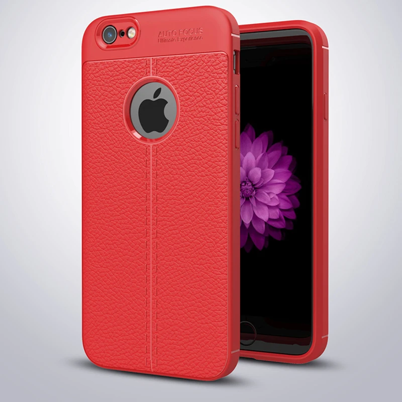 XinWen роскошный силиконовый чехол на заднюю панель телефона, чехол, чехол для apple iphone 6 6s plus 6plus 6s plus i6 мягкие Аксессуары из ТПУ - Цвет: red