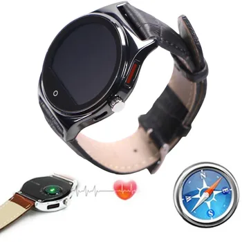 

Bluetooth Wrist Smart Watch With PU Leather Strap Heart Rate Monitor For Android IOS SamsungiPhone Motorola LG Huawei HTC