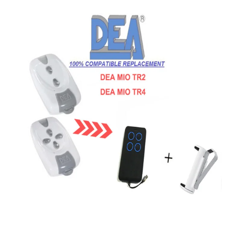

1pcs FOR DEA Garage door remote control Replace Rolling code Fixed code 433.92Mhz
