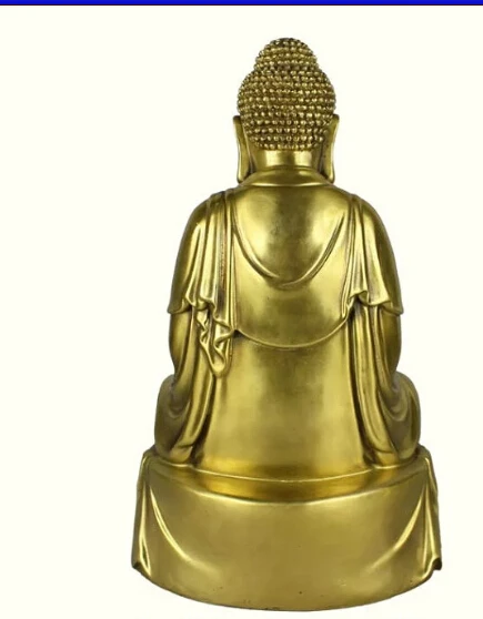 

free China Copper brass Three Saints of the West GuanYin Jizo King Buddha Statue Set fast