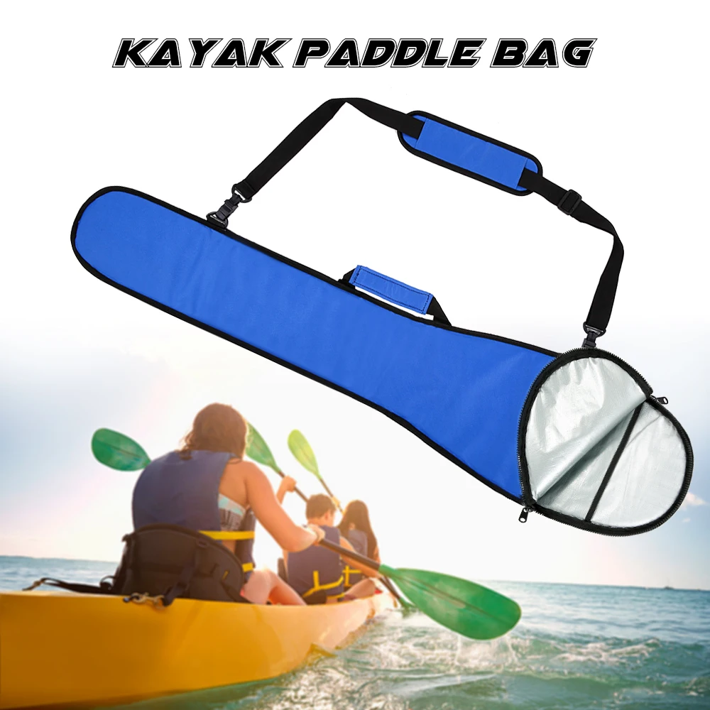 

TOMSHOO M2105 Long Kayak Paddle Bag 51.2 * 11.4in Canvas Paddle Storage Bag Holder Pouch Cover for Surfing Canoe Boat Accessory