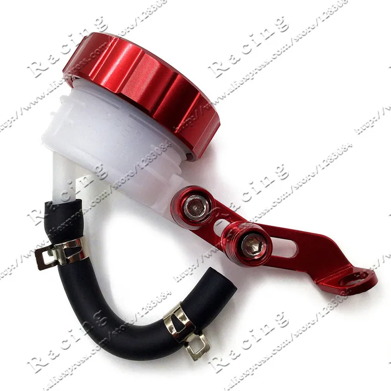 Universal Billet CNC Rear Brake Clutch Tank Motorcycle Fluid Reservoir Oil Cup For CRF KLX YZF Dirt Pit Bike Motocross