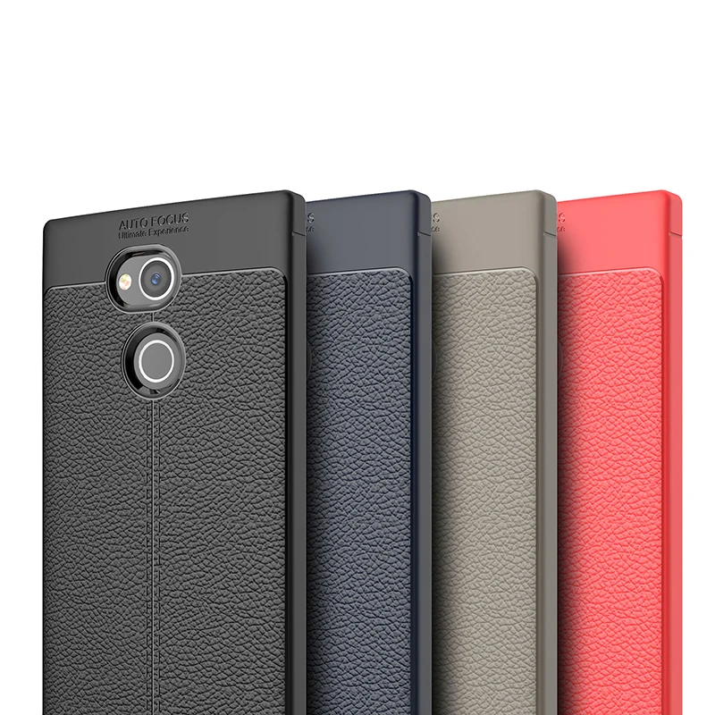 

2PCS For Sony Xperia X A2 case Shockproof Carbon Fiber Soft tpu Anti-Knock cover case for Sony XA2 5.2'' inch Capa Coque