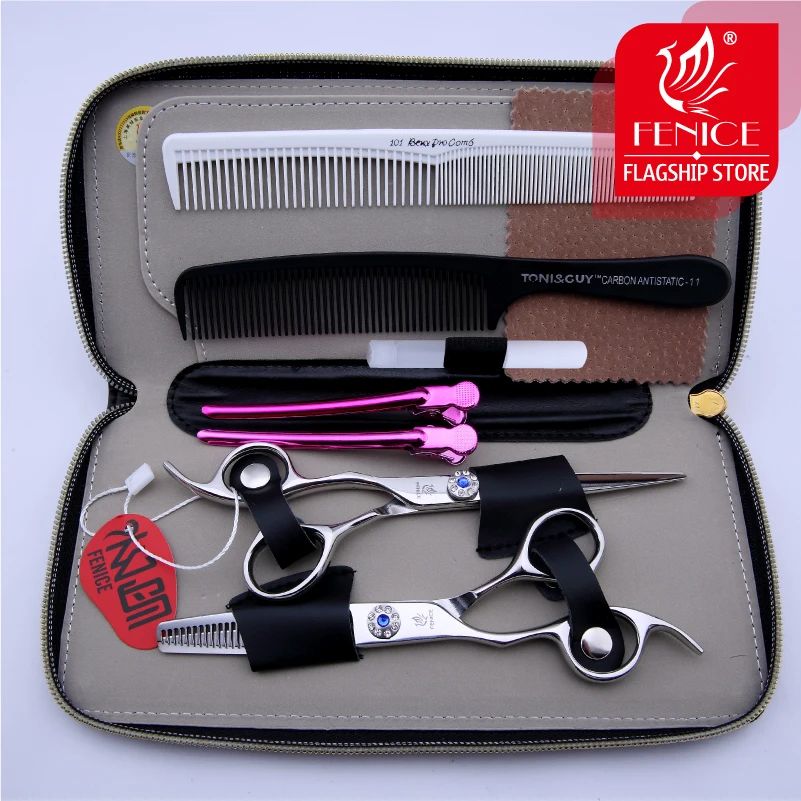 Top quality hairdressing scissors set left-handed barber salon tools cutting and thinning shears 6.0 inch Top quality hairdressing scissors set left-handed barber salon tools cutting and thinning shears 6.0 inch