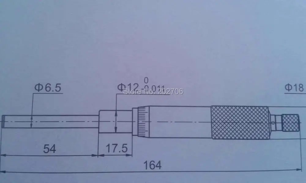 0-50 мм 0,01 мм Головка микрометра с плоской меркой лица