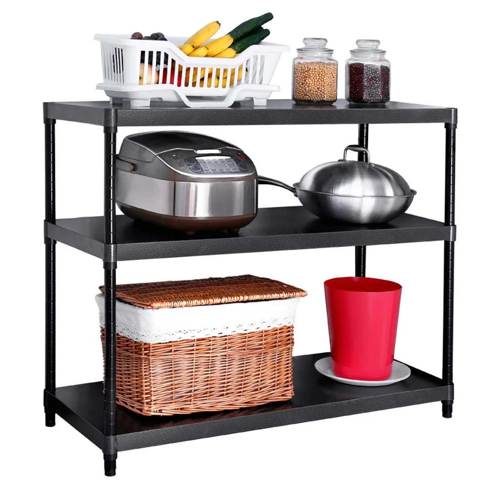 

Kitchen racks floor 3 layer microwave oven racks spice rack kitchen storage shelf warehouse shelves wx8161401