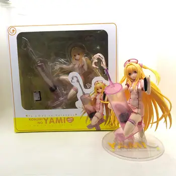 

Anime 20CM To Love Ru To Love Darkness Golden Darkness Konjiki No Yami Nurse Ver. 1/7 Scale Action Figure Collectible Model Toys