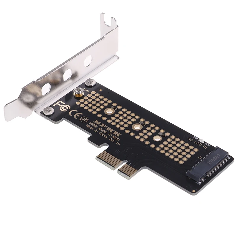 NVMe PCIe M.2 NGFF SSD to PCIe x1 adapter card PCIe x1 to M.2 card with bracket