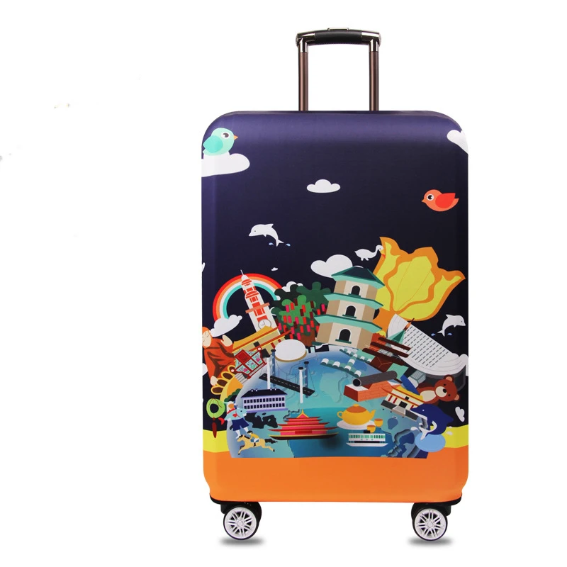 New Design Protective Luggage Cover Waterproof Travel Luggage Cover Suit for 18-32 inch Case Elastic Suitcase Cover New Design Protective Luggage Cover Waterproof Travel Luggage Cover Suit for 18-32 inch Case Elastic Suitcase Cover