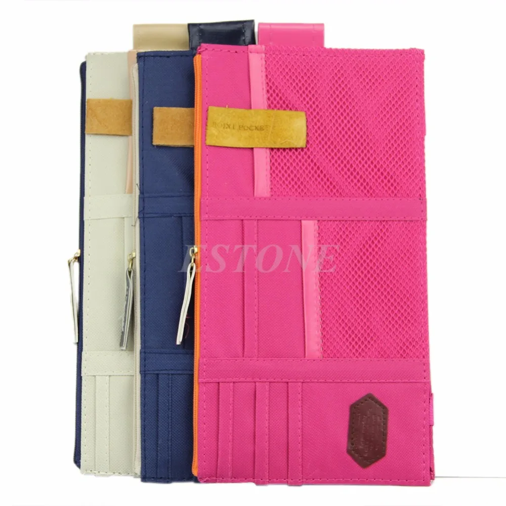 Sun Visor Point Pocket Documents Pouch Card Storage Holder In-Car Hanging Bag Sun Visor Point Pocket Documents Pouch Card Storage Holder In-Car Hanging Bag