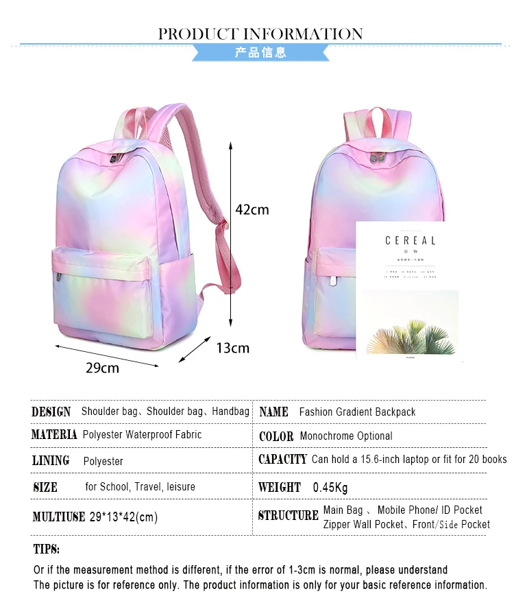 KPOP Черный Розовый Рюкзак LISA ROSE JISOO JENNIE корейские женские водонепроницаемые Рюкзаки градиентные школьные сумки для девочек-подростков