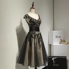 Sexy Beautiful Vestidos Para Mujer de Baile Vestido de Cóctel para la Fiesta de Cóctel de Encaje Corto Poco Negro Vestido de renda vestidos de coctel jurk