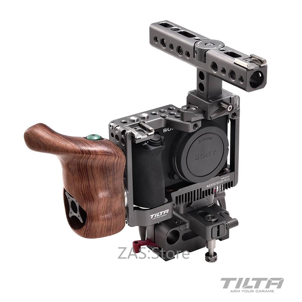 Tilta ES-T27A TILTA for sony A6300 A6500 Rig + Baseplate + Wooden Handle  For SONY A6300 A6500 series camera Film shooting