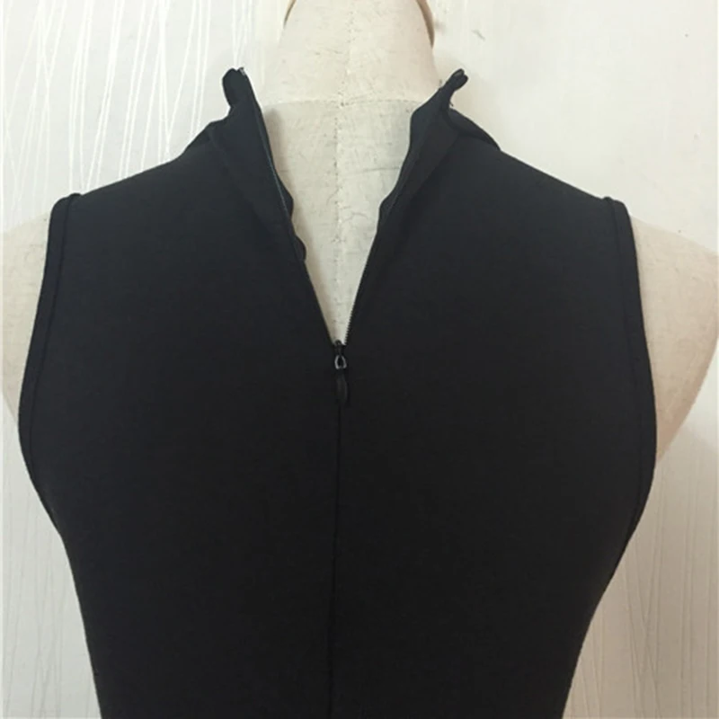 Summer New Women Bodysuits Black Sleeveless O Neck Bodycon Jumpsuit Classic Base Slim Tops Women's Clothing New Fashion Style7
