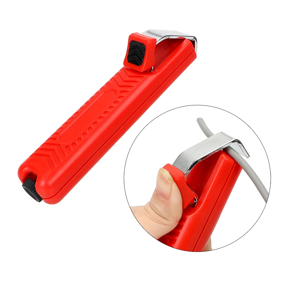 NICEYARD 8-28mm Stripper Knife Mini Electrician Knife PVC Cable Cable Stripping Knife Plastic Handle Adjustable Wire