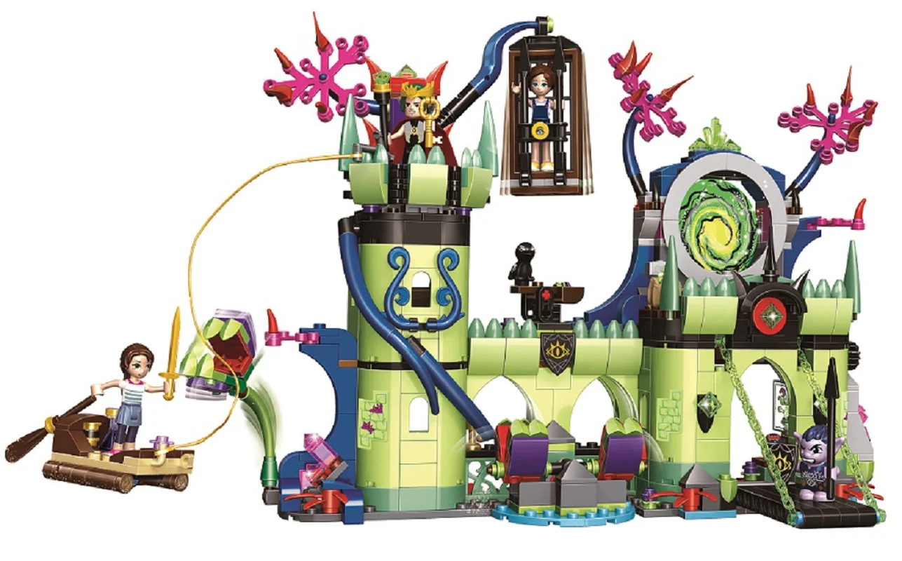 

702Pcs Fairy Breakout from the Goblin King's Fortress 10699 Model Building Blocks Children Gifts sets Compatible Legoings Elves