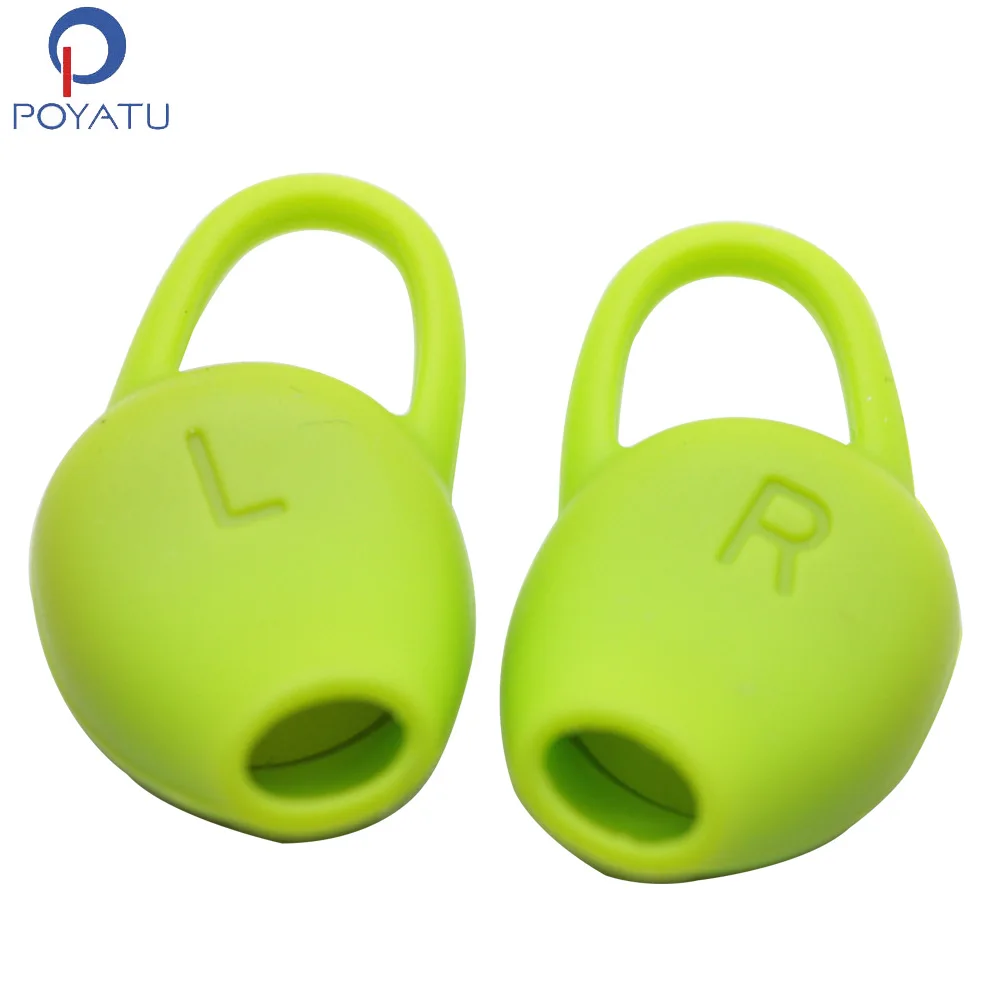 POYATU Headphone Eartips For Plantronics BackBeat Fit Bluetooth Sport Headset Headphones Ear Pads Ear Tips Silicone Green  (1)