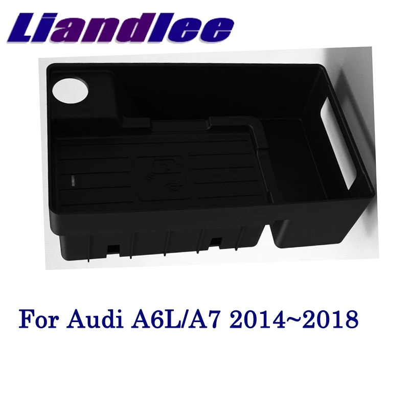 Qi Wireless Charger For Audi A6L A7 2005~2019 Qi Wireless Charger For Phone Holder Wireless Charging Original Car Glove Box