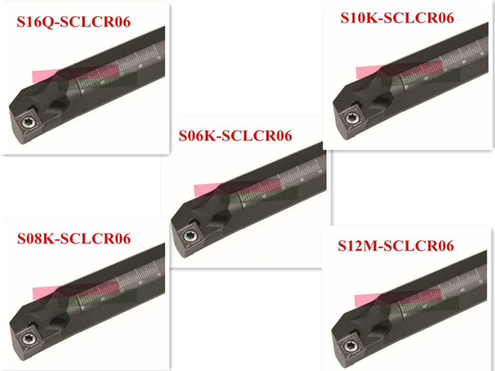 GBJ 10pcs CCMT060204-FG ZM1125 Carbide Milling Inserts for S06K/S07K/S08K/S12M-SCLCR06 CNC Lathe Turning Tool Boring Bar 
