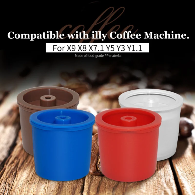 Reusable Coffee Filter Refillable Capsule Cup For Illy Coffeemaker Nespresso Coffee Capsule cafe