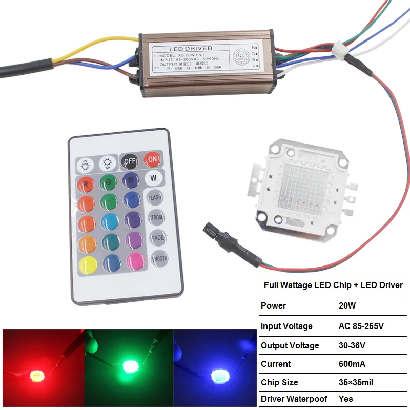 10W 20W 30W 50W 100W COB RGB светодиодный светильник лампы Светодиодный прожектор чип и