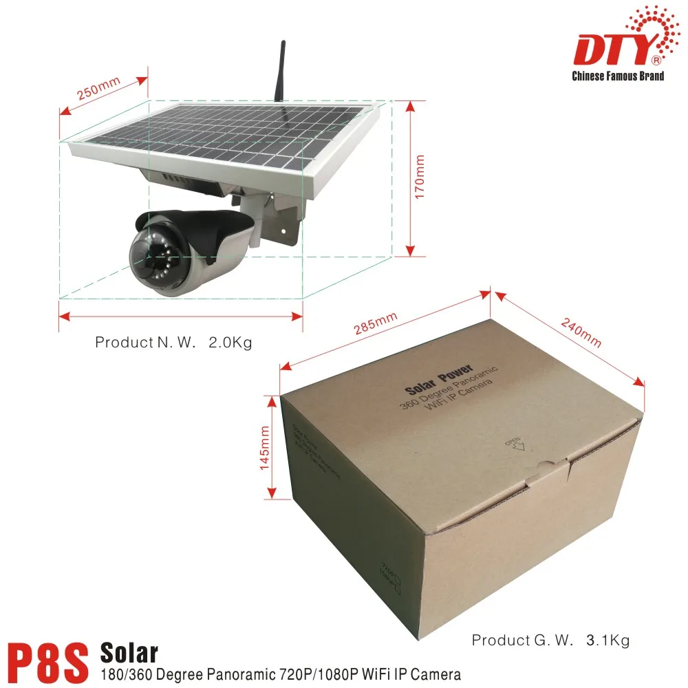 

Security cctv camera solar Powered Wireless IP Camera for Remote Monitoring