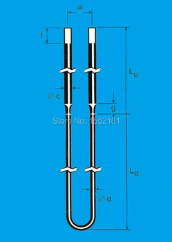 

Factory Supply High performance 1700 U shape MoSi2 Furnace heating element