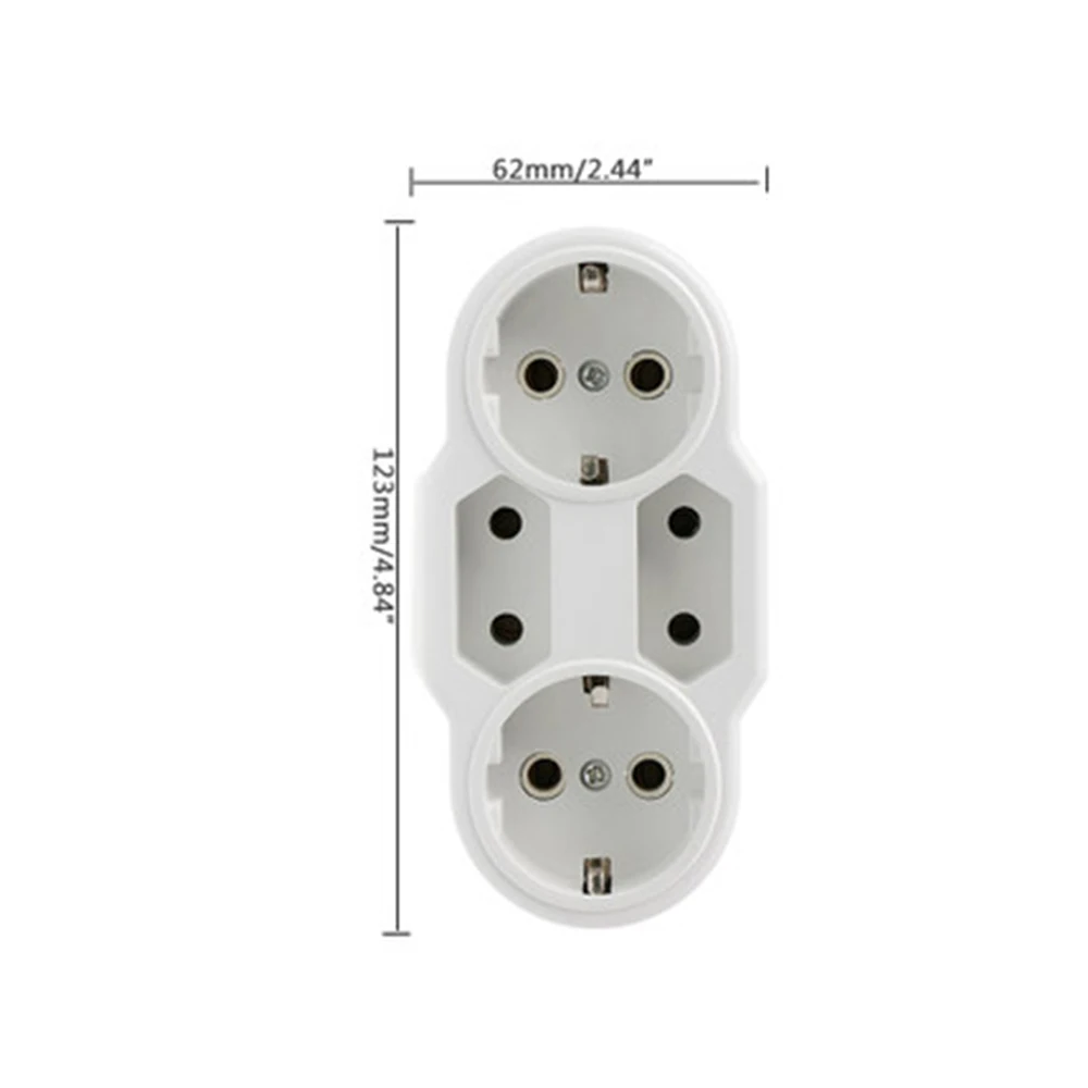 1 шт 16A ЕС Plug преобразования разъем 1 до 4 Путь ЕС Стандартный гнездо адаптера питания штепсели для путешествий Электророзетки