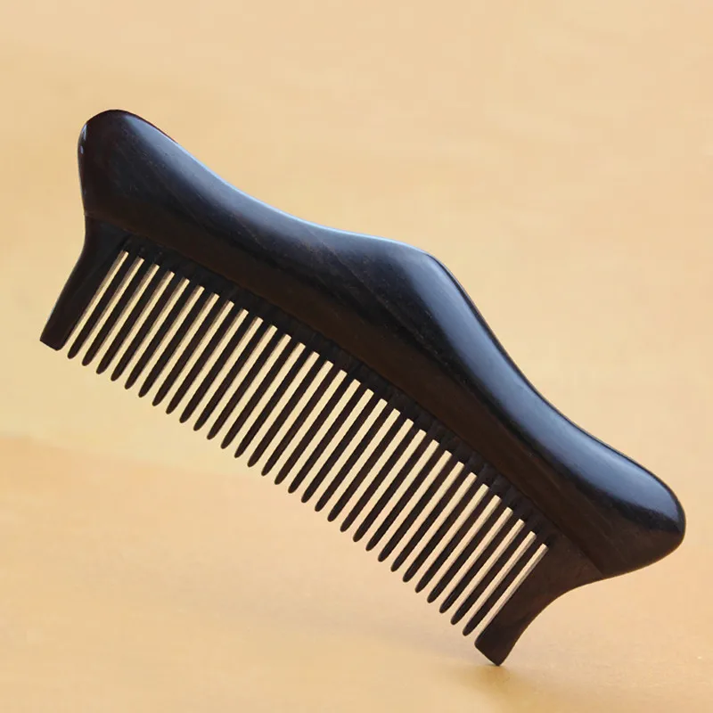 

2019 hight quality Real Ebony black comb 1 piece Health Care Hair Styling Tools hair brushes
