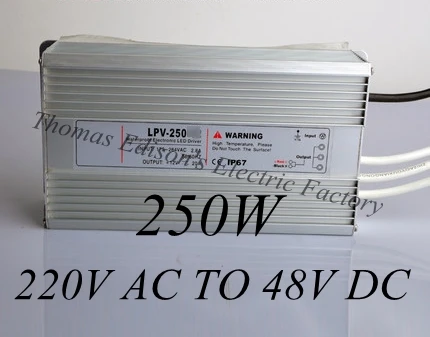 

DIANQI waterproof power supply 220V AC TO 48V DC 250w power supply 250w 48V ac dc converter LED power supply