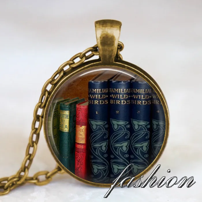 Красочные книги ожерелье учителя кулон книга ювелирные изделия подарок