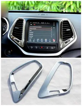 

Details about Middle Console Air Condition Vent Cover Trim for Jeep Cherokee 2014 2015 2016