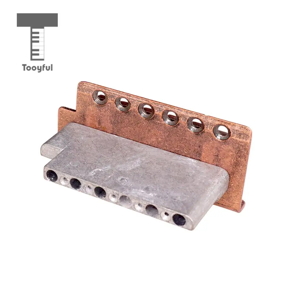Tooyful 1 Set 6 String Guitar Tremolo Bridge with Whammy Bar Hook Wrench Screws for Strat ST Electric Guitar Parts