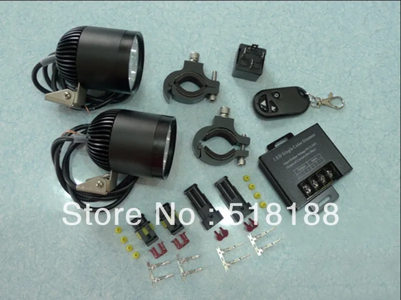 

LDDCZENGHUITEC Waterproof motorcycle led light DC 12V CREE LED Chip XML U2 T6 4 motorcycle for Motorcycle, ATV, Car