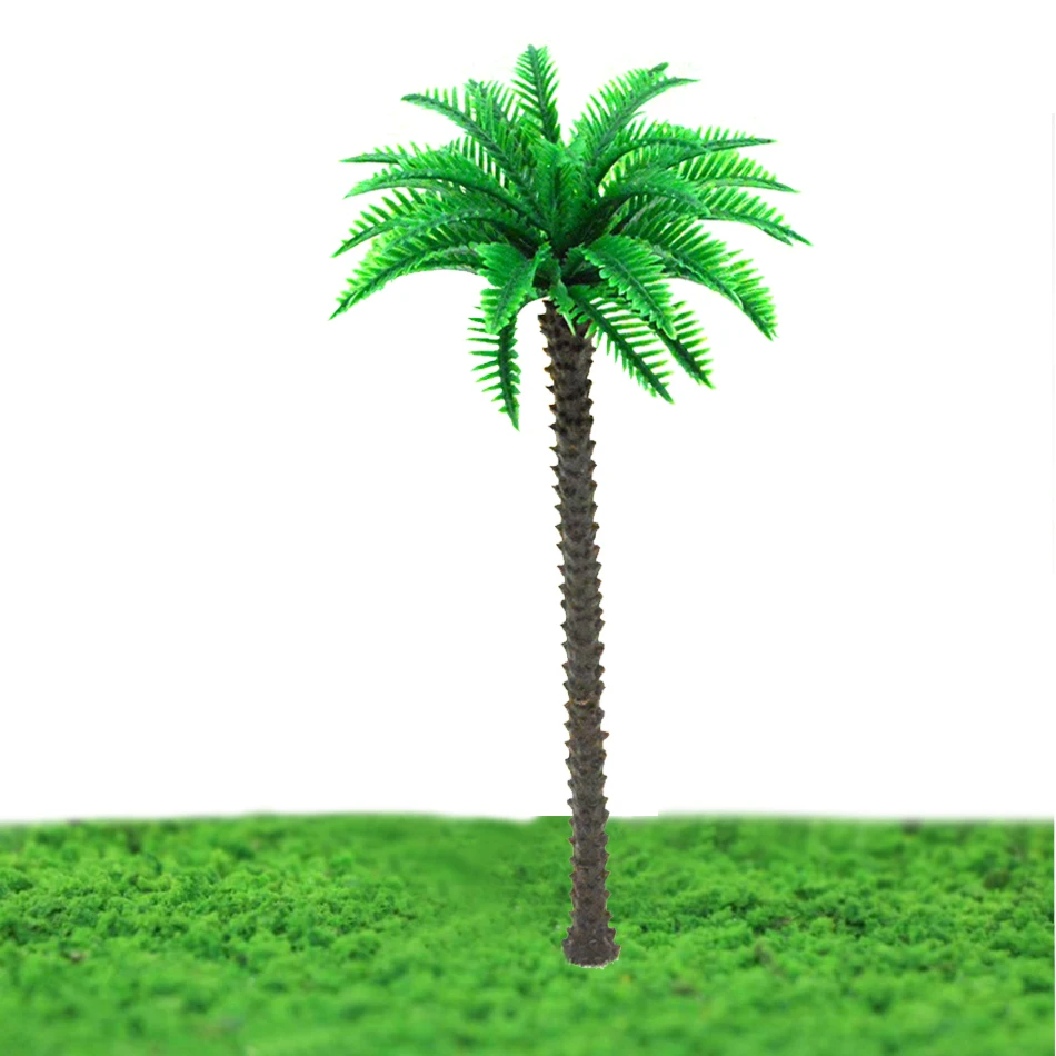 

16cm miniature Architecture Plastic Palm Tree Model Miniature scale Palm Tree for sea scenery