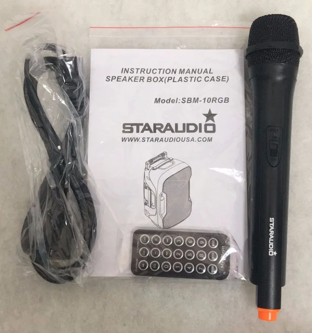 SBM-10RGB BT SD USB spaeker mic
