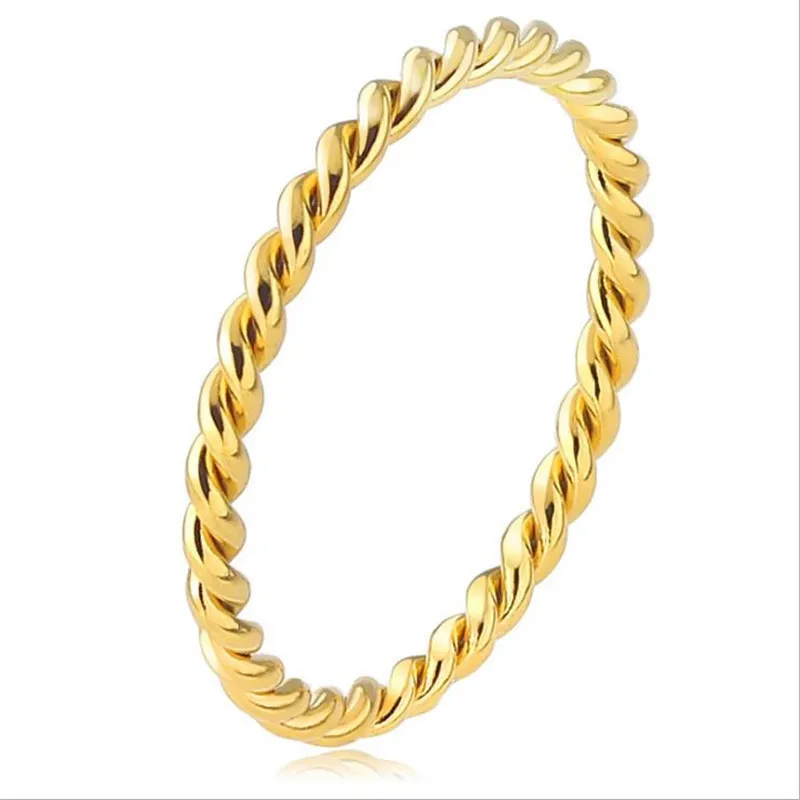 

R028 316 L Stainless Steel Black IP Planting Women And Men Rings Width 2mm No Fade Good Quality Tianium Fashion Jewelry