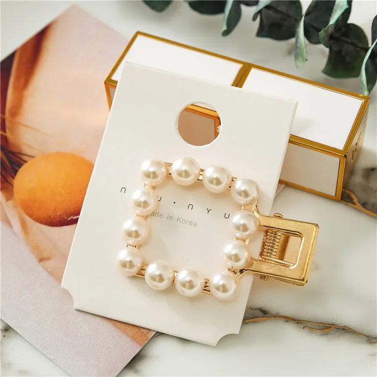 2019 New Fashion Women Pearl Hair Clip Snap Hair Barrette Stick Hairpin Hair Styling Accessories For Women Girls Dropshipping 2019 New Fashion Women Pearl Hair Clip Snap Hair Barrette Stick Hairpin Hair Styling Accessories For Women Girls Dropshipping