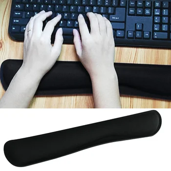 

Elisona Black Memory Foam Keyboard Wrist Support Rest Platform Cushion Pad for Computer Laptop Notebook Keyboard Gaming Gadgets