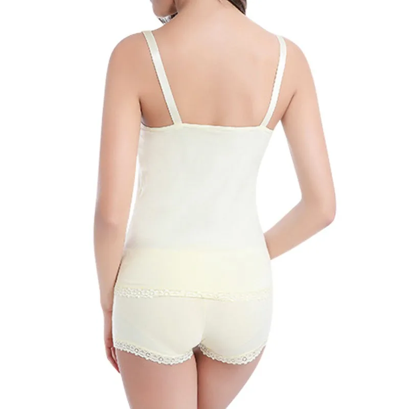 Women Seamless Breastfeeding Plus Size Lace Tanks Convenient Front Baby Nursing Top Cotton High Quality Solid Female Camisoles