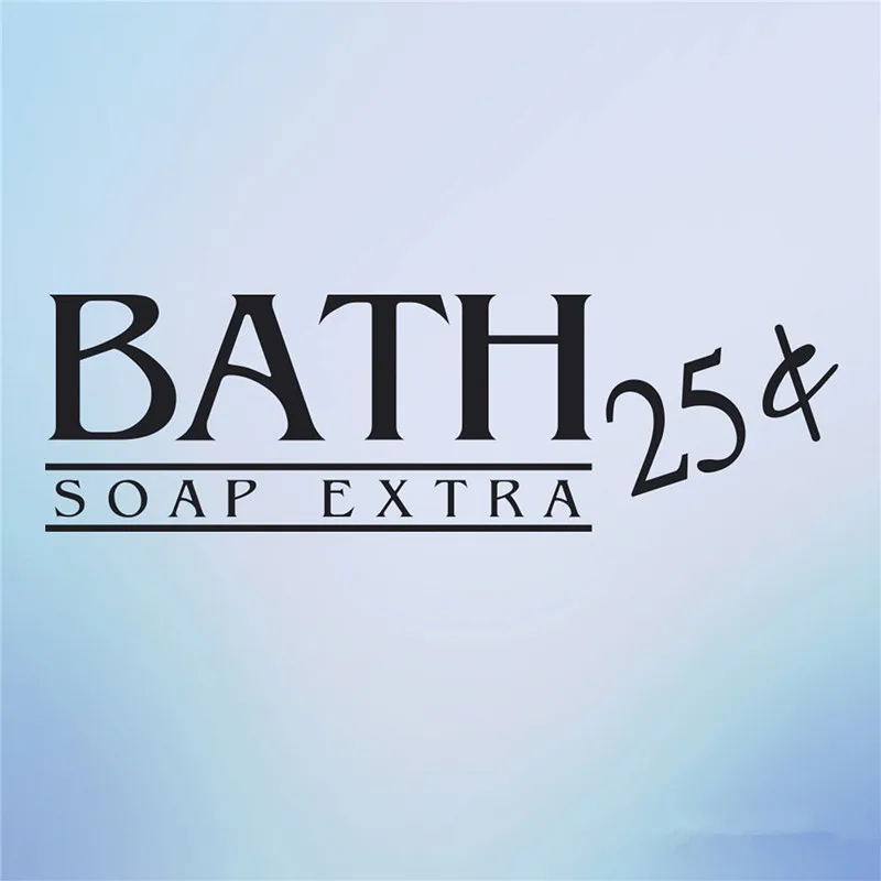 YINGKAI Bath Soap Extra 25 Cents Bathroom Laundry Room Wall Decal Vinyl Carving Sticker for Home Decoration | Дом и сад