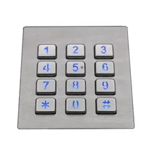 Клавиатура управления доступом/клавишная приставка из нержавеющей стали для киоска