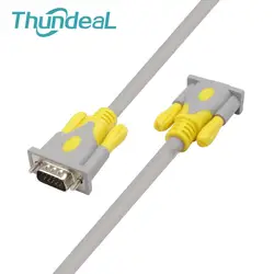 Thundeal 3 + 6 VGA кабель 1.5 м 3 м 5 м кабель vga-vga расширение для 1080 P HDTV проектор ТВ монитор компьютера PC ультра-тонкий 15Pin