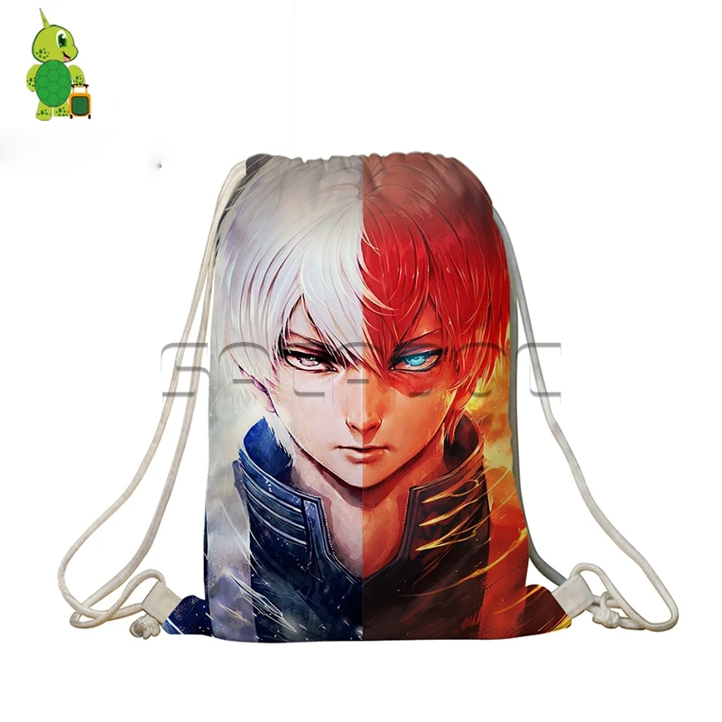 Аниме Boku No Hero academic Shoto Deku Allmight Сплит сумка на шнурке детские школьные сумки
