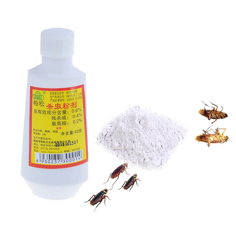 

1 Pc New Arrival Effective Kill Ants Cockroach Multi Pest Bait 40g Powder Killing Termite Fleas Insect Killer Pest Repeller
