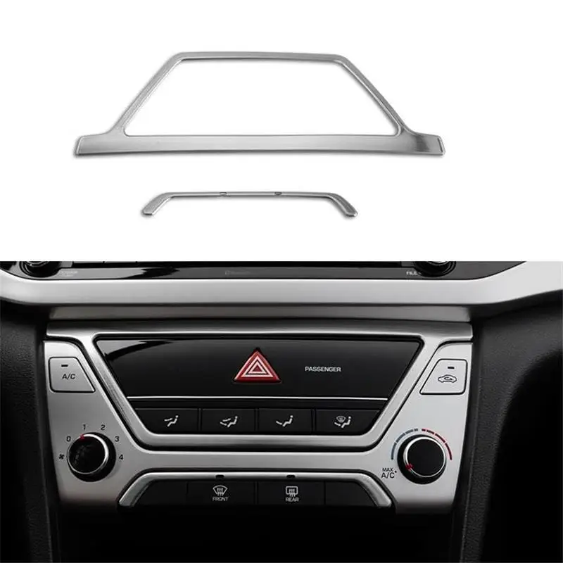 

Gear Cup Control System Interior Durable Auto Chromium Decorative Sticker Strip Accessories Parts 17 18 19 FOR Hyundai Elantra